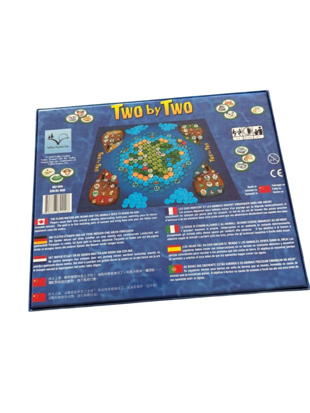 Two By Two Board Game Rob Bartel Family Strategy Game Complete Set Ark Flood - Picture 10 of 10